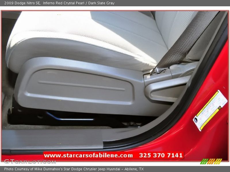 Inferno Red Crystal Pearl / Dark Slate Gray 2009 Dodge Nitro SE