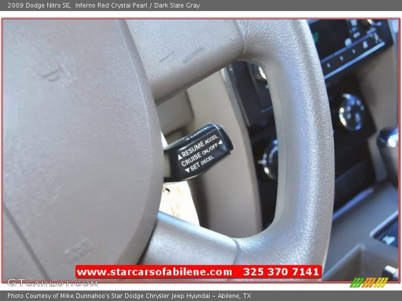 Inferno Red Crystal Pearl / Dark Slate Gray 2009 Dodge Nitro SE