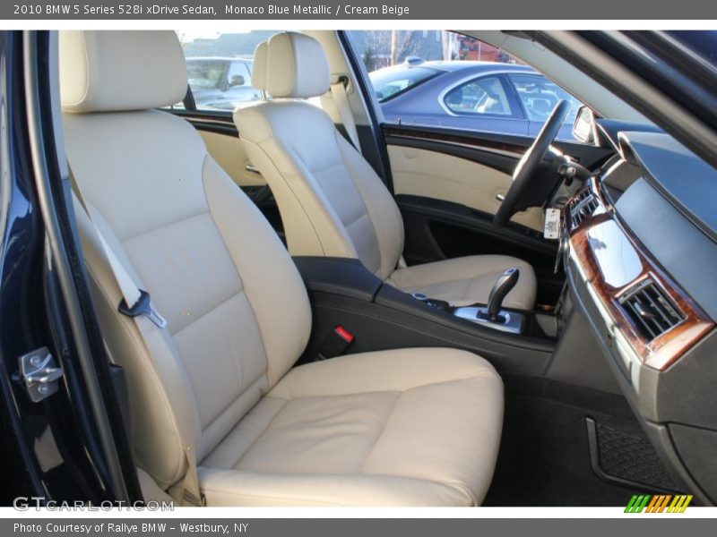 Monaco Blue Metallic / Cream Beige 2010 BMW 5 Series 528i xDrive Sedan