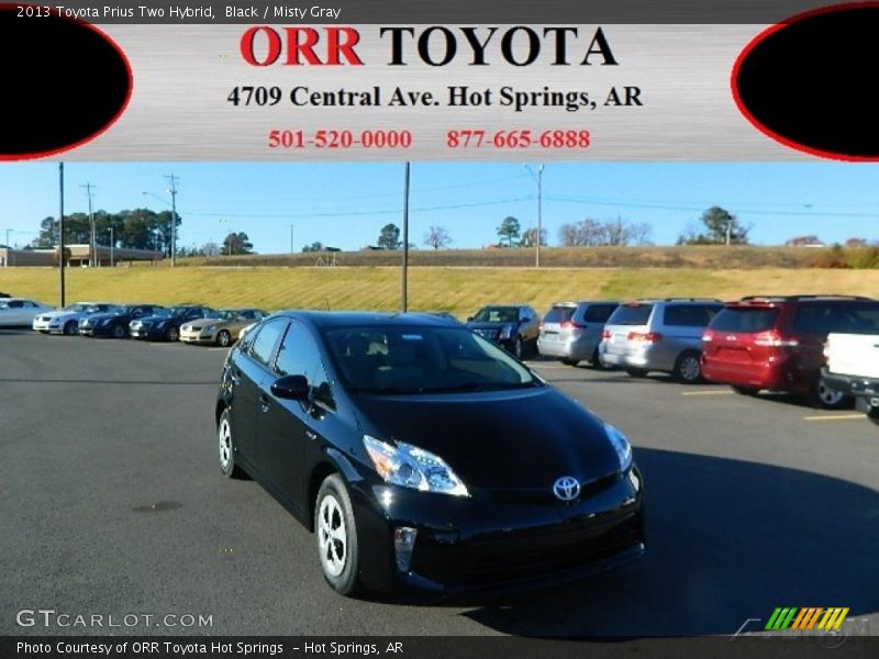 Black / Misty Gray 2013 Toyota Prius Two Hybrid