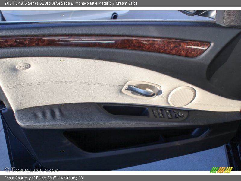 Monaco Blue Metallic / Cream Beige 2010 BMW 5 Series 528i xDrive Sedan