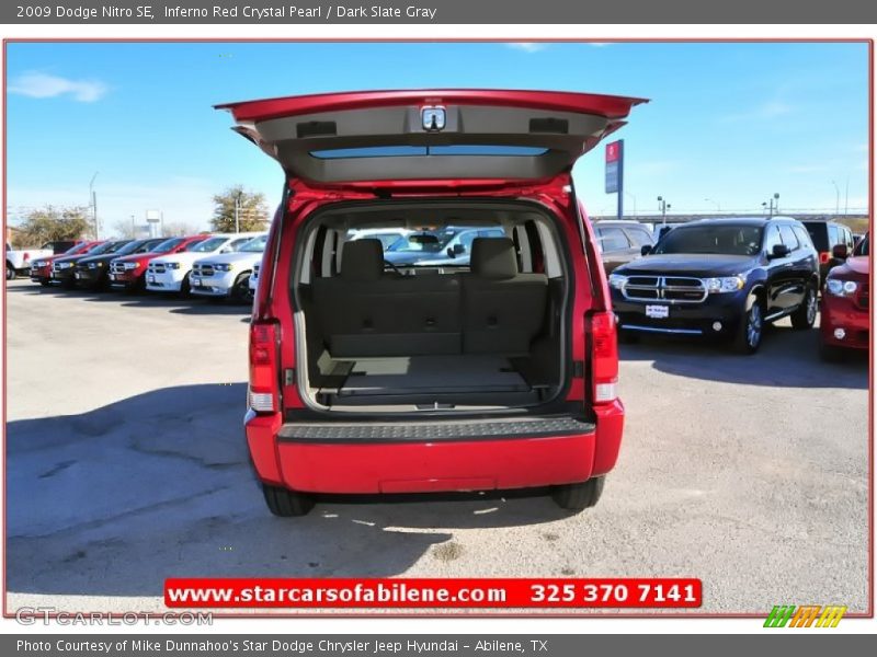 Inferno Red Crystal Pearl / Dark Slate Gray 2009 Dodge Nitro SE
