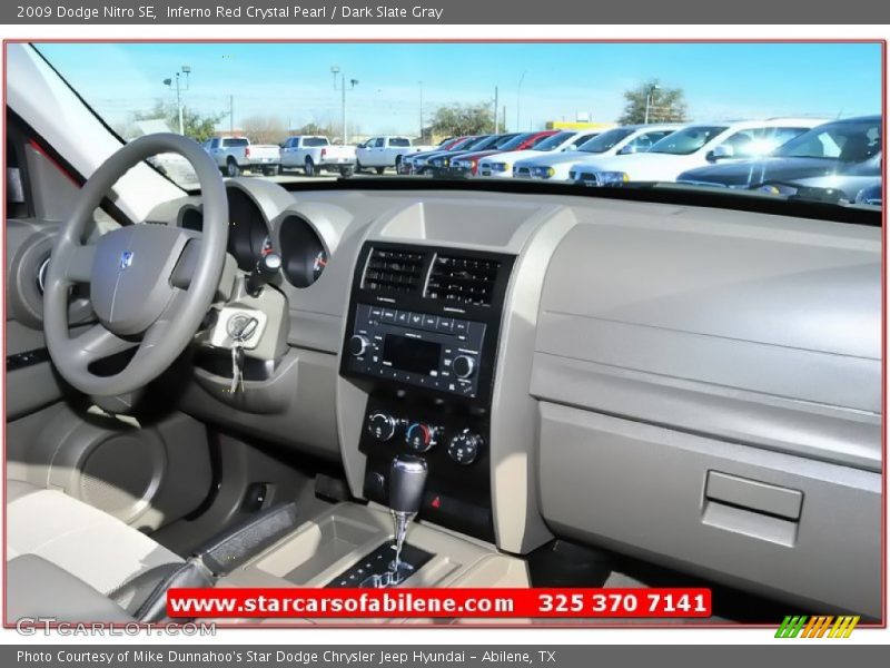 Inferno Red Crystal Pearl / Dark Slate Gray 2009 Dodge Nitro SE