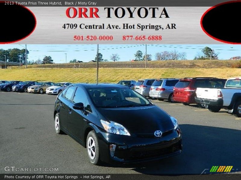 Black / Misty Gray 2013 Toyota Prius Three Hybrid