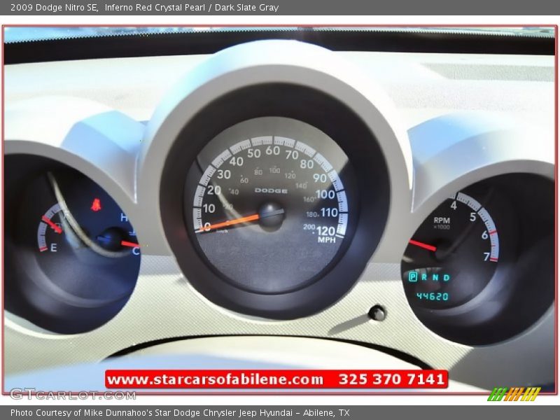 Inferno Red Crystal Pearl / Dark Slate Gray 2009 Dodge Nitro SE