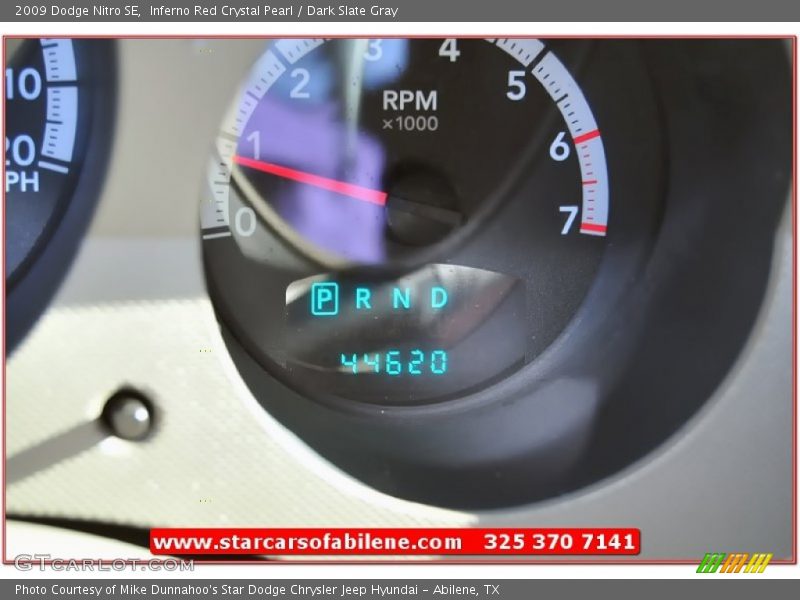Inferno Red Crystal Pearl / Dark Slate Gray 2009 Dodge Nitro SE
