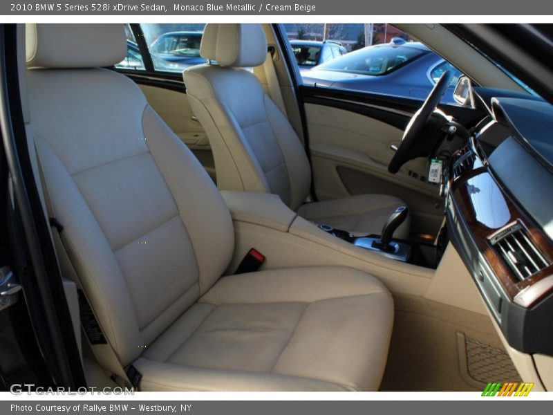 Monaco Blue Metallic / Cream Beige 2010 BMW 5 Series 528i xDrive Sedan