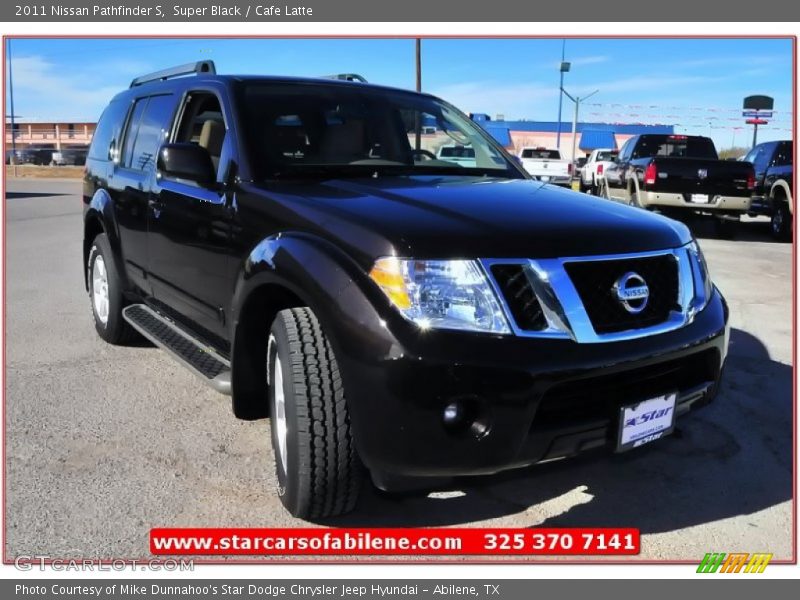 Super Black / Cafe Latte 2011 Nissan Pathfinder S
