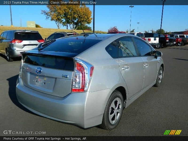 Classic Silver Metallic / Misty Gray 2013 Toyota Prius Three Hybrid