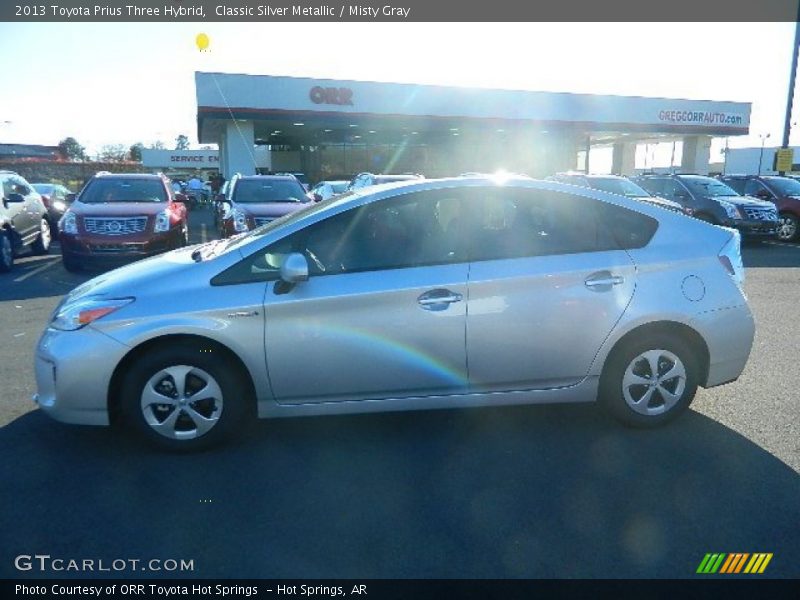 Classic Silver Metallic / Misty Gray 2013 Toyota Prius Three Hybrid