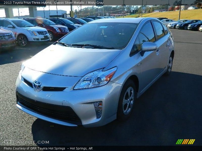 Classic Silver Metallic / Misty Gray 2013 Toyota Prius Three Hybrid