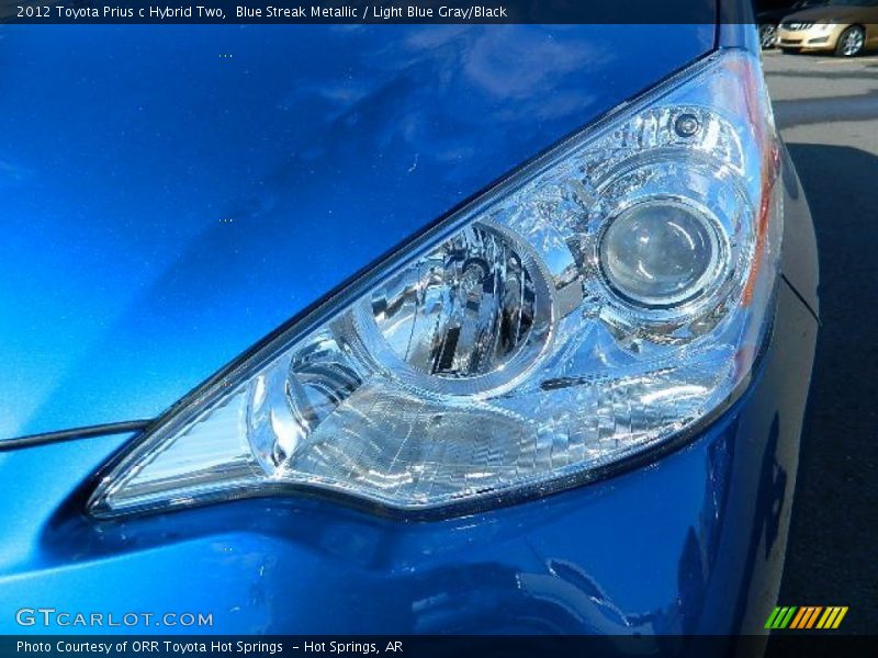 Blue Streak Metallic / Light Blue Gray/Black 2012 Toyota Prius c Hybrid Two