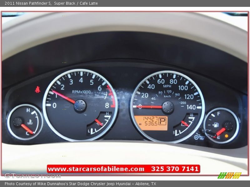 Super Black / Cafe Latte 2011 Nissan Pathfinder S