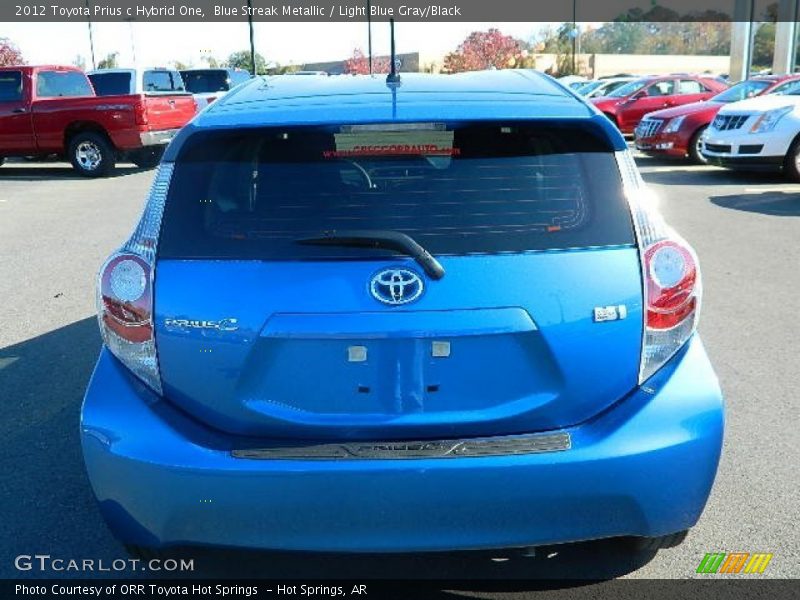 Blue Streak Metallic / Light Blue Gray/Black 2012 Toyota Prius c Hybrid One