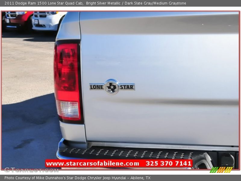 Bright Silver Metallic / Dark Slate Gray/Medium Graystone 2011 Dodge Ram 1500 Lone Star Quad Cab