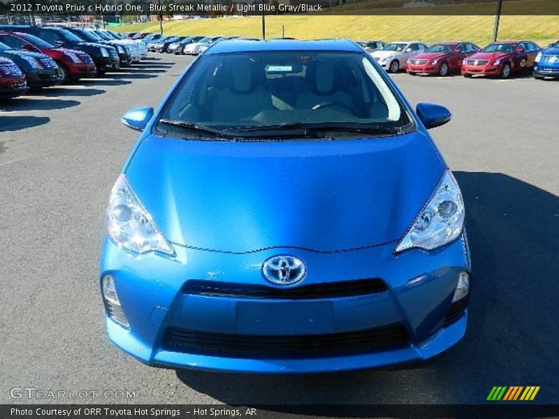Blue Streak Metallic / Light Blue Gray/Black 2012 Toyota Prius c Hybrid One