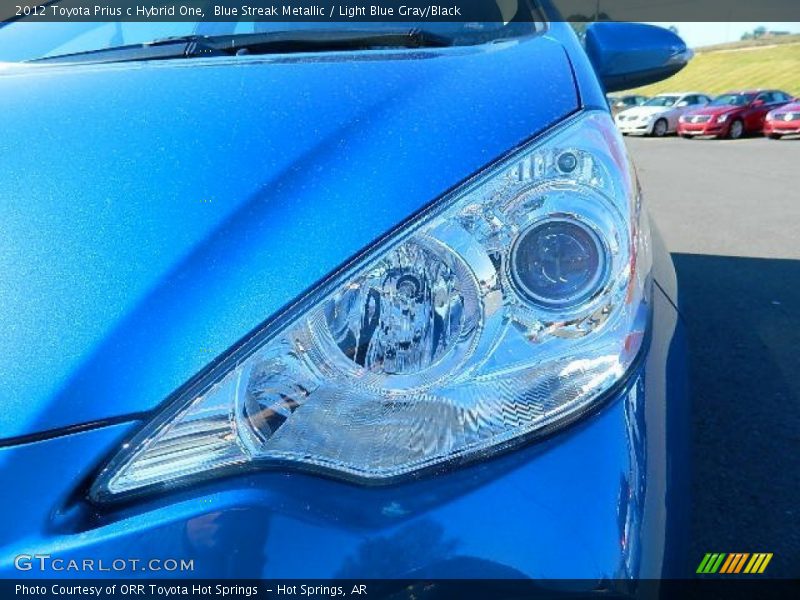 Blue Streak Metallic / Light Blue Gray/Black 2012 Toyota Prius c Hybrid One