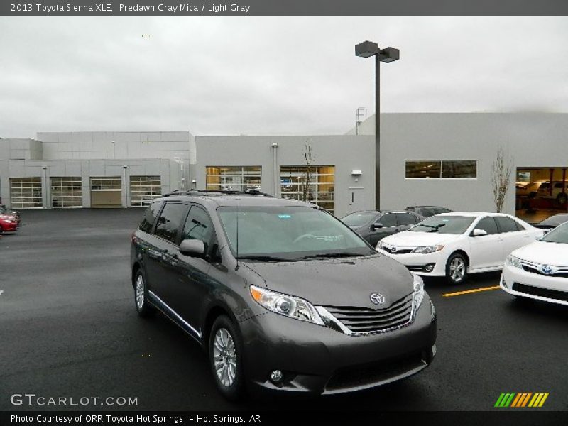 Predawn Gray Mica / Light Gray 2013 Toyota Sienna XLE