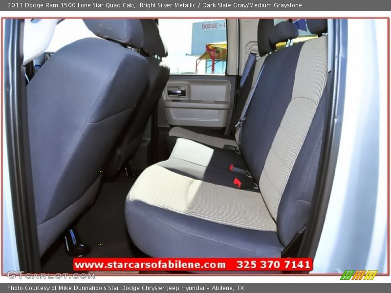 Bright Silver Metallic / Dark Slate Gray/Medium Graystone 2011 Dodge Ram 1500 Lone Star Quad Cab