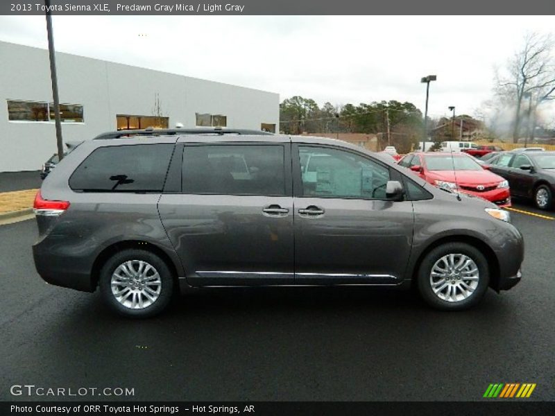 Predawn Gray Mica / Light Gray 2013 Toyota Sienna XLE
