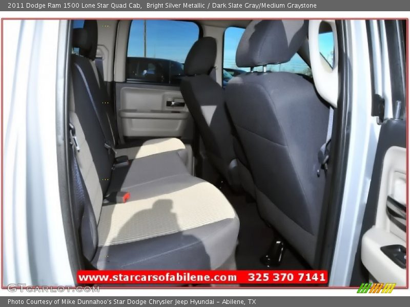 Bright Silver Metallic / Dark Slate Gray/Medium Graystone 2011 Dodge Ram 1500 Lone Star Quad Cab