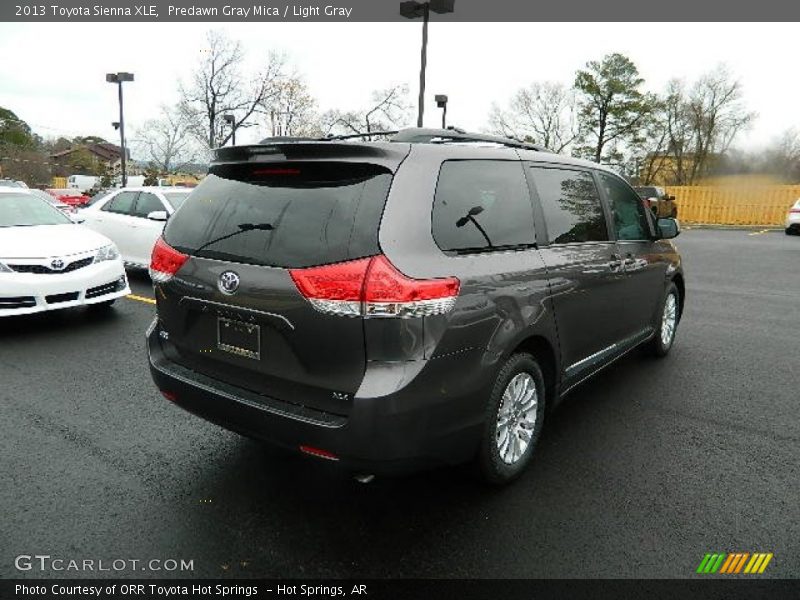 Predawn Gray Mica / Light Gray 2013 Toyota Sienna XLE