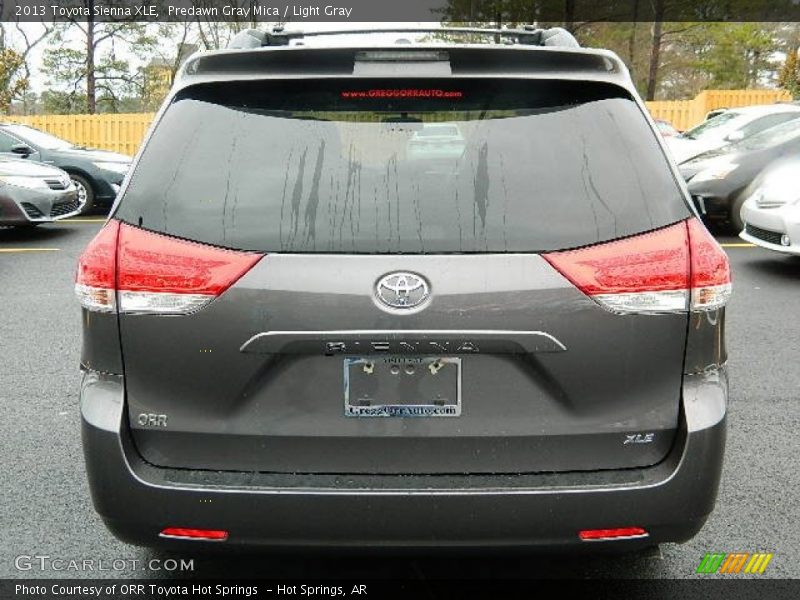 Predawn Gray Mica / Light Gray 2013 Toyota Sienna XLE