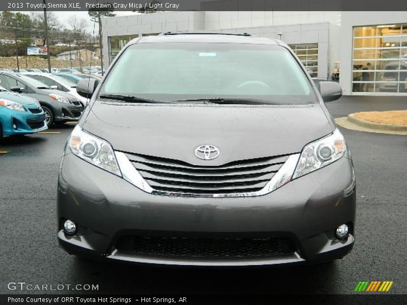Predawn Gray Mica / Light Gray 2013 Toyota Sienna XLE