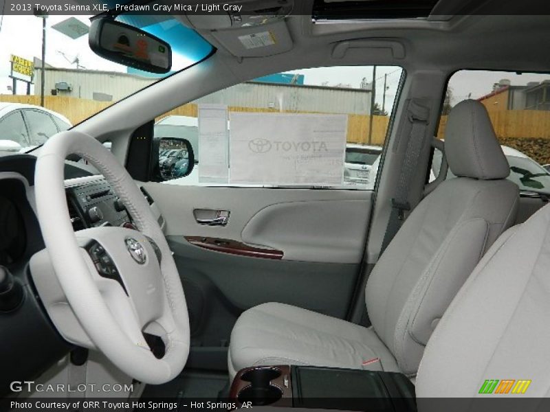 Predawn Gray Mica / Light Gray 2013 Toyota Sienna XLE