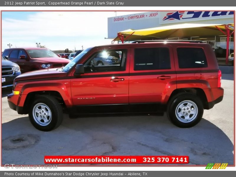 Copperhead Orange Pearl / Dark Slate Gray 2012 Jeep Patriot Sport