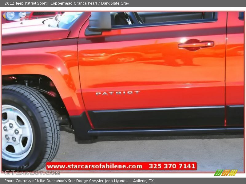 Copperhead Orange Pearl / Dark Slate Gray 2012 Jeep Patriot Sport