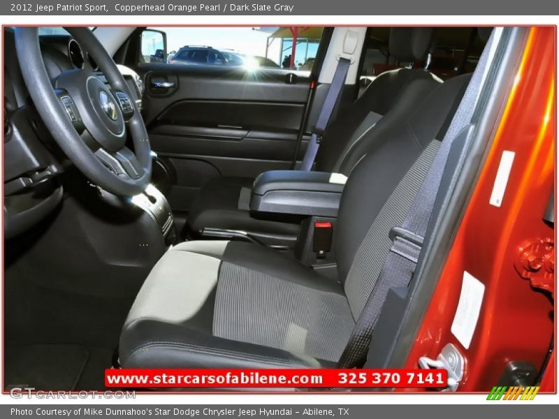 Copperhead Orange Pearl / Dark Slate Gray 2012 Jeep Patriot Sport