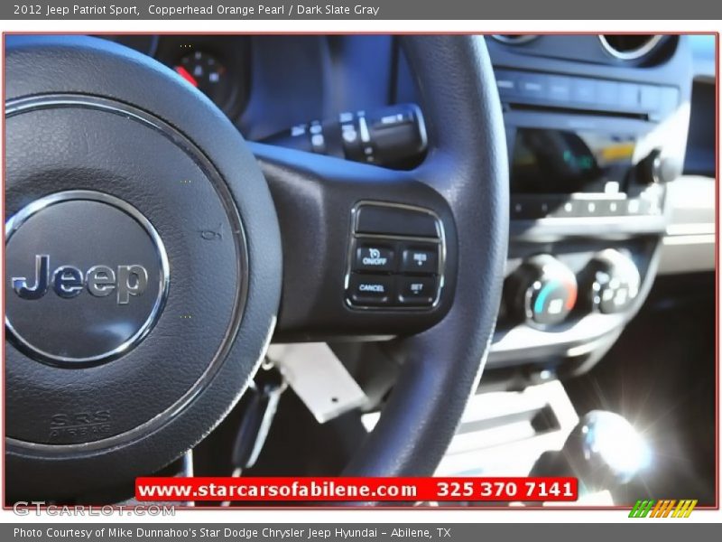 Copperhead Orange Pearl / Dark Slate Gray 2012 Jeep Patriot Sport