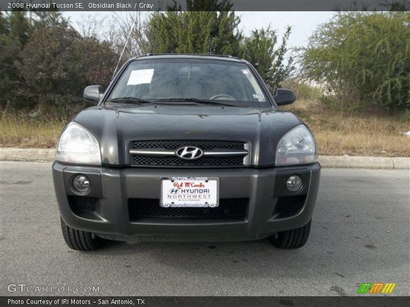 Obsidian Black / Gray 2008 Hyundai Tucson SE