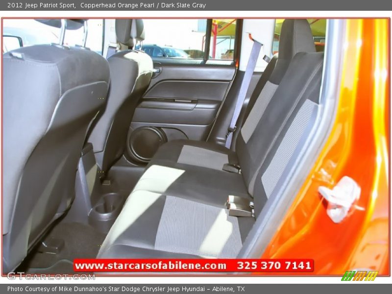 Copperhead Orange Pearl / Dark Slate Gray 2012 Jeep Patriot Sport