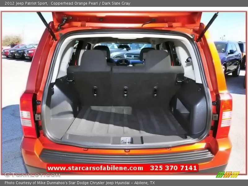 Copperhead Orange Pearl / Dark Slate Gray 2012 Jeep Patriot Sport