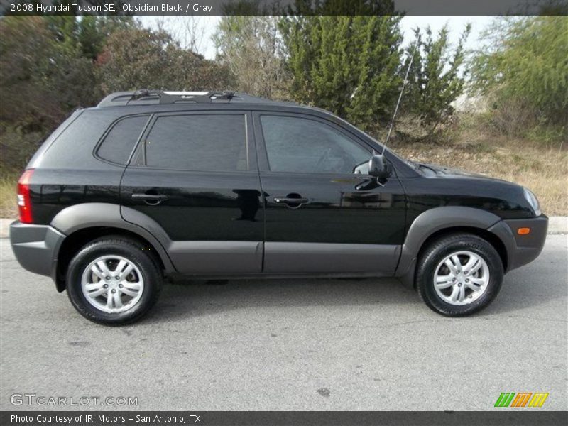 Obsidian Black / Gray 2008 Hyundai Tucson SE