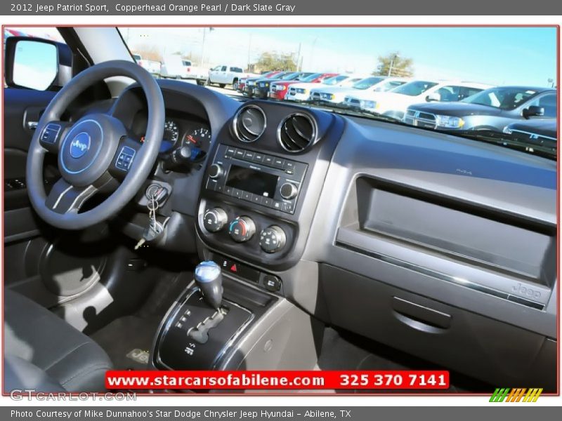 Copperhead Orange Pearl / Dark Slate Gray 2012 Jeep Patriot Sport
