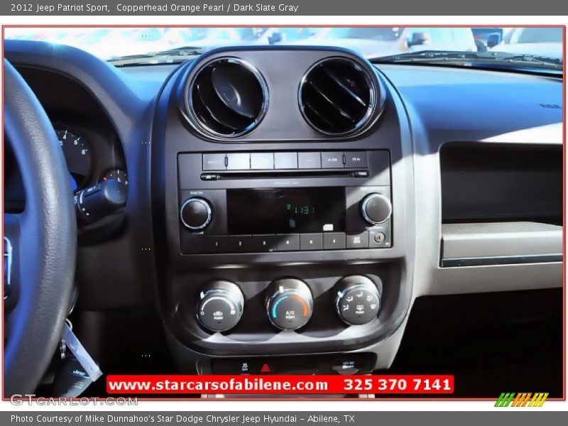 Copperhead Orange Pearl / Dark Slate Gray 2012 Jeep Patriot Sport