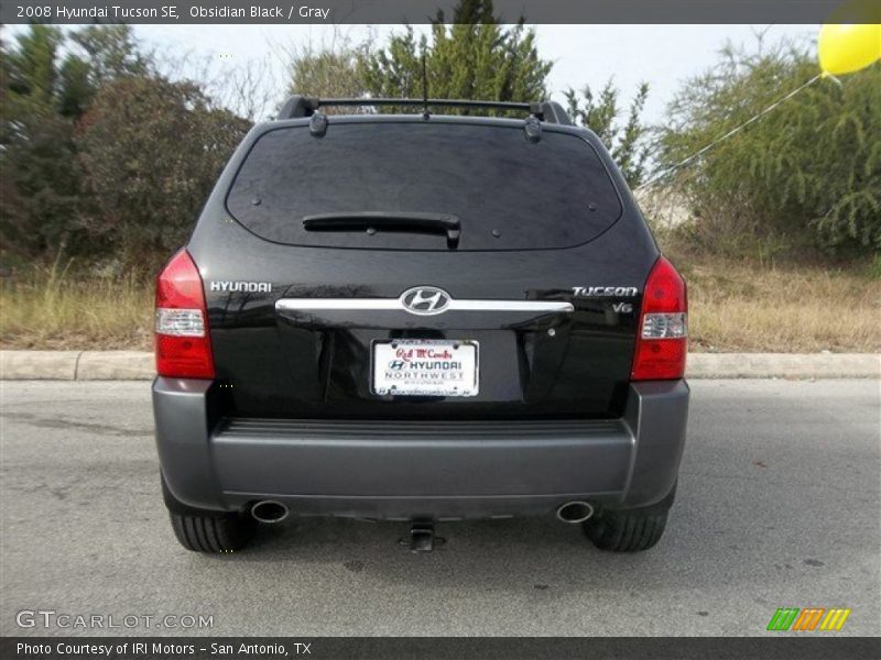 Obsidian Black / Gray 2008 Hyundai Tucson SE