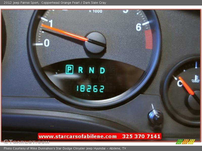 Copperhead Orange Pearl / Dark Slate Gray 2012 Jeep Patriot Sport