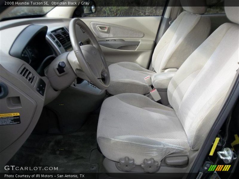 Obsidian Black / Gray 2008 Hyundai Tucson SE