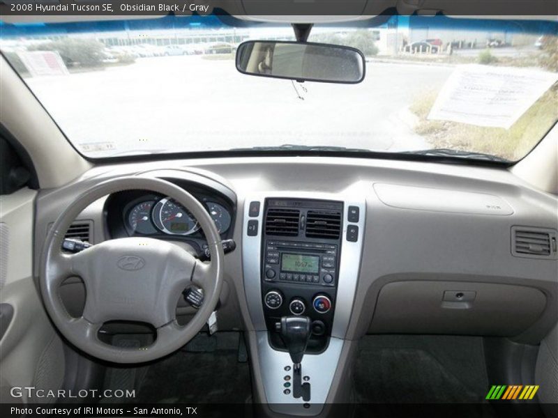 Obsidian Black / Gray 2008 Hyundai Tucson SE