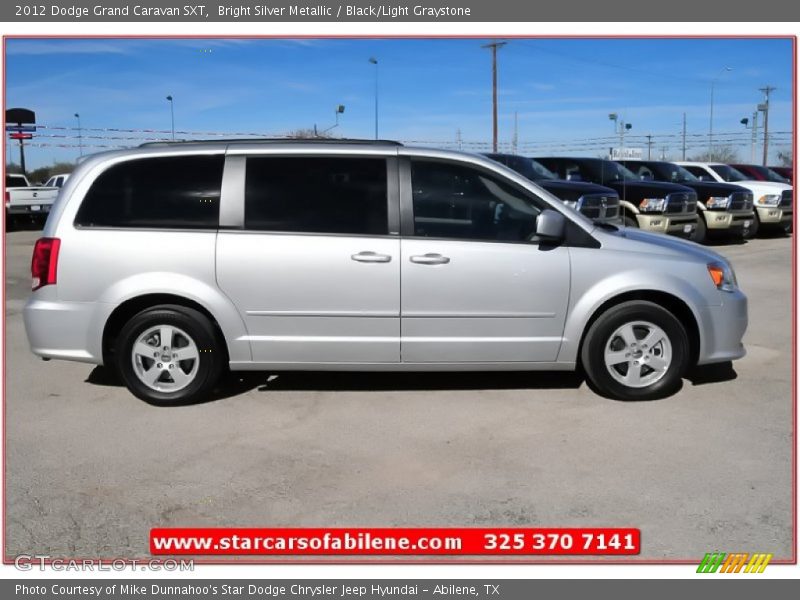 Bright Silver Metallic / Black/Light Graystone 2012 Dodge Grand Caravan SXT