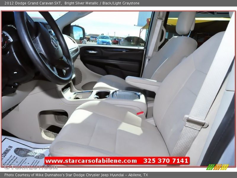 Bright Silver Metallic / Black/Light Graystone 2012 Dodge Grand Caravan SXT
