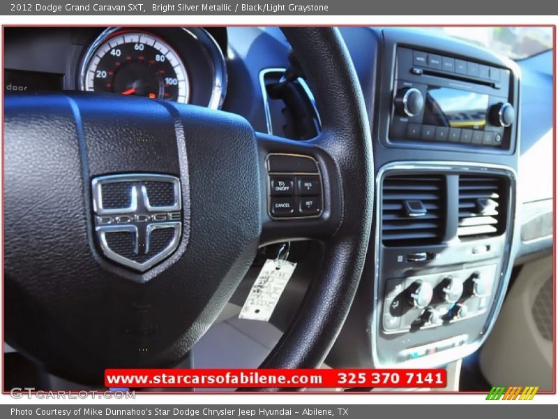 Bright Silver Metallic / Black/Light Graystone 2012 Dodge Grand Caravan SXT