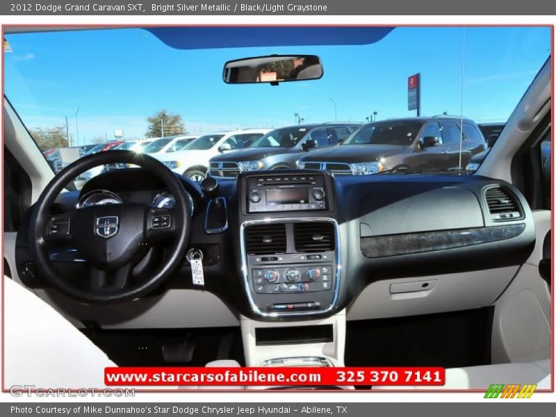 Bright Silver Metallic / Black/Light Graystone 2012 Dodge Grand Caravan SXT