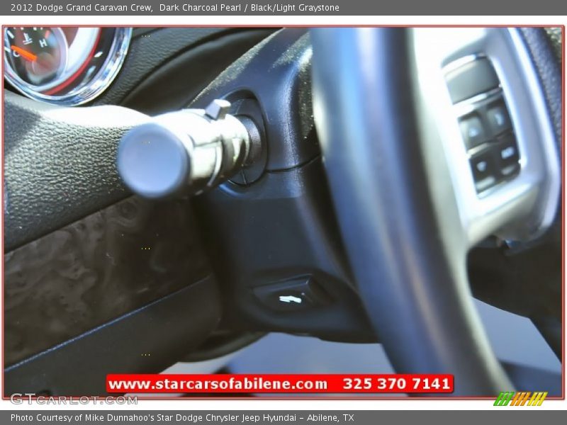 Dark Charcoal Pearl / Black/Light Graystone 2012 Dodge Grand Caravan Crew