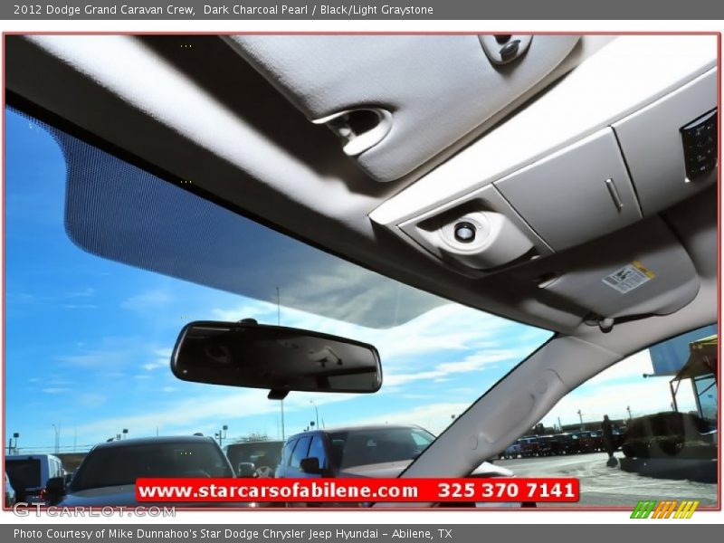 Dark Charcoal Pearl / Black/Light Graystone 2012 Dodge Grand Caravan Crew