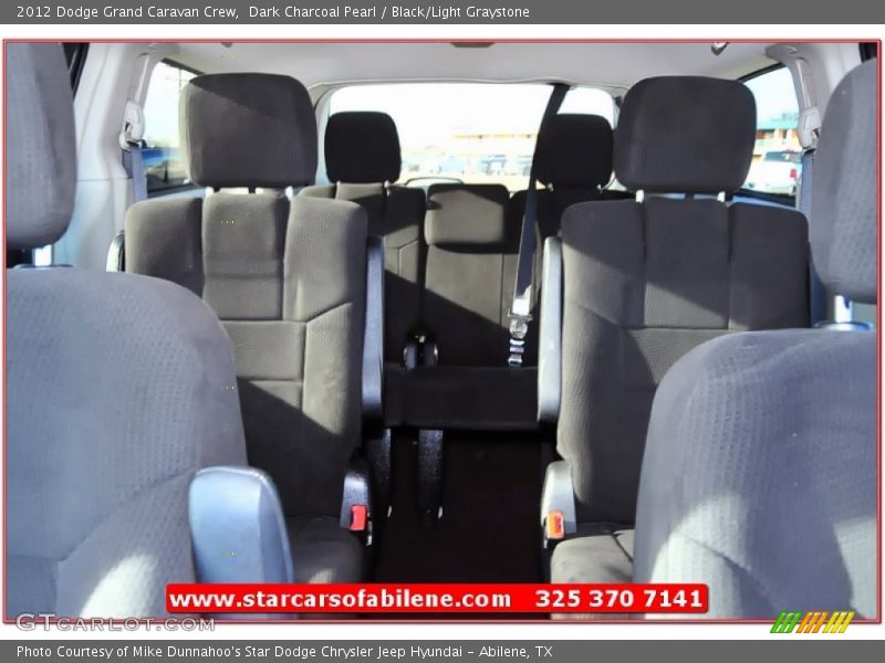 Dark Charcoal Pearl / Black/Light Graystone 2012 Dodge Grand Caravan Crew